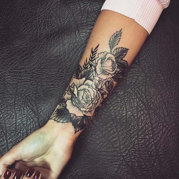 43 Badass Tattoo Ideas for Women | Flower wrist tattoos, Tattoos .