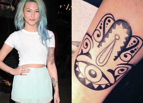 Asami Zdrenka tattoos – sophisticated Hamsa tattoo | Tattoos mit .