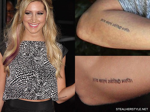 Ashley Tisdale's Tattoos & Meanings | Steal Her Sty