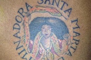 8 Azealia Banks Tattoos - Meanings of 'Santa Marta La Dominora .
