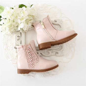 Beautiful Kids Safe Boots Flower Decoration Shoes Girls Fancy .