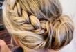 20 Pretty Braided Updo Hairstyles | Hair styles | Side bun .
