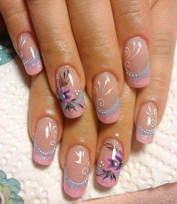 85+ Stunning Flower Nail Art Designs That are Insanely Beautif