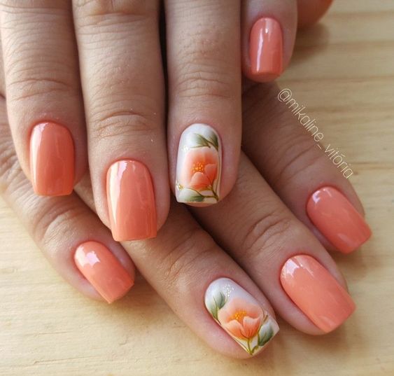 Beautiful Floral Nail Designs