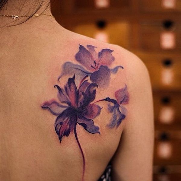 30+ Beautiful Flower Tattoo Designs | Цветы татуировки рисунки .