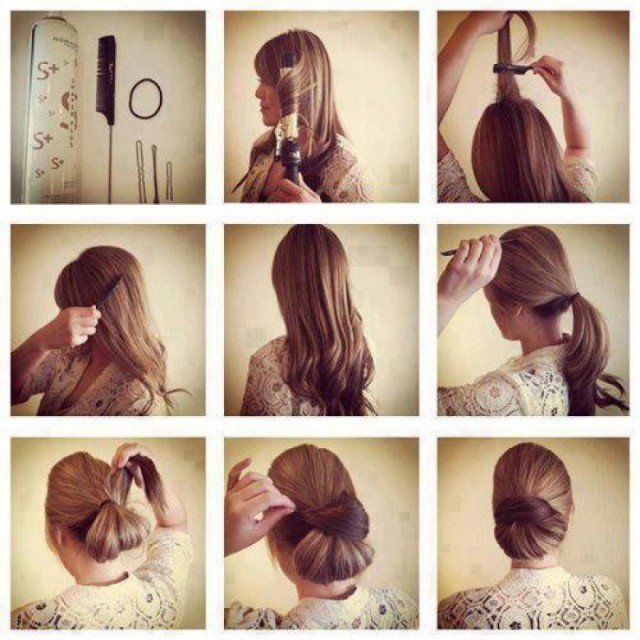 15 Beautiful Hairstyle Tutorials for Women | Frisur hochgesteckt .