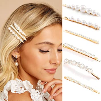 Amazon.com : Gold Pearl Bobby Pins For Women Girls Styling Hair .