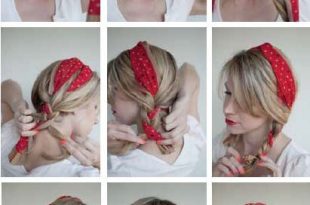 The Many Uses of a Scarf | Scarf hairstyles, Medium hair styles .