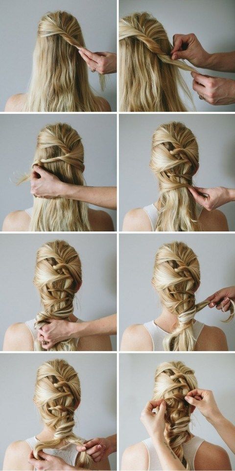 15 beautiful long hairstyles with tutorials | Twist braid .