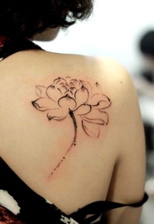 Beautiful Lotus Tattoo Designs for Girls