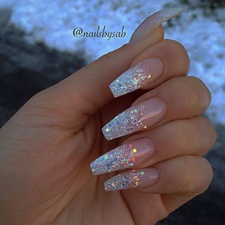 cute waterfall long nail design @callmeniecyx | Cute acrylic nails .