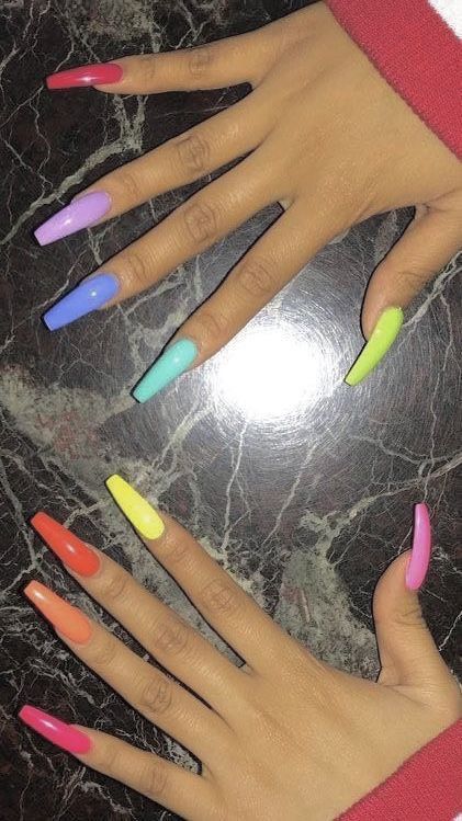 Nail ideas. Nail Designs. Long Nail Ideas. Acrylic Nails. | Long .