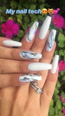 34 beautiful nail art designs for coffin nails 001 (With images .