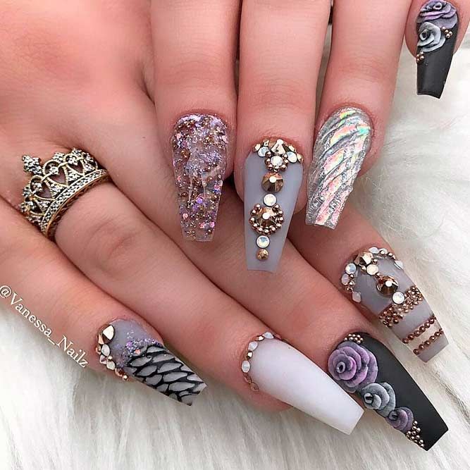 Examples Of Beautiful Long Nails To Inspire You | Smart nails .