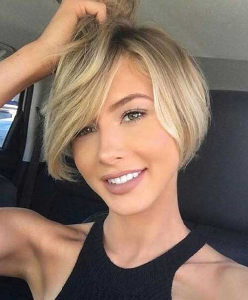 30 Short Haircuts for Round Faces - crazyfor