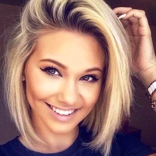27 Chic and Gorgeous Short Hairstyles for Round Fac