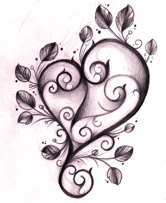 Beautiful Heart Tattoo Desi