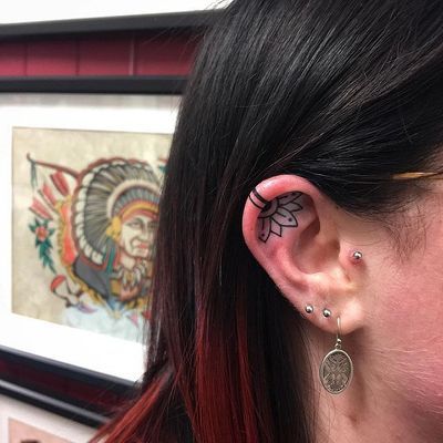 Best Inner Ear Tattoo Designs