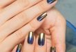 7 Best Metallic Polish Nails For 2018 | Cool nail art, Classy nail .