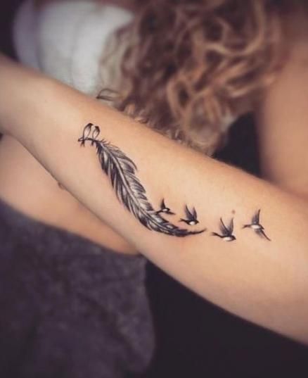 Best tattoo arm bird girls Ideas #tattoo | Girl arm tattoos .