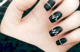 Black And White Nail Design Easy - Amazing Nails design ideas .