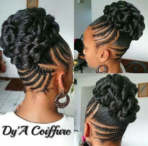 11+ Most Beautiful Braided Updos 2018 | Natural hair styles .