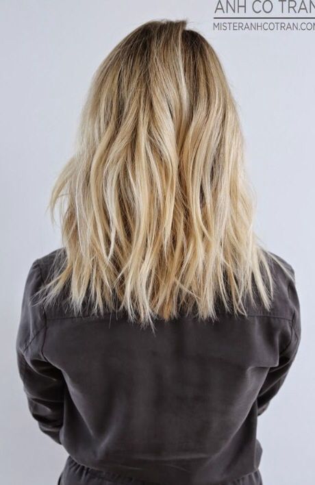 BLONDE + MOVEMENT | One length hair, Hair lengths, One length haircu