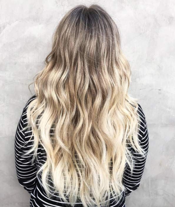 40 Curly Blonde Balayage And Ombre Hair Designs | Blonde balayage .