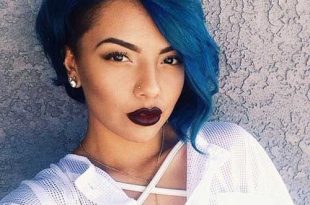 Blue Bob Hairstyles for Black Women | Hair styles, Short hair .