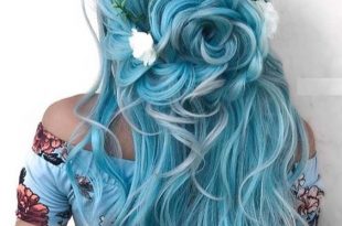 42 Elegant Blue Bridal & Wedding Hairstyles for 2018 | Cool hair .