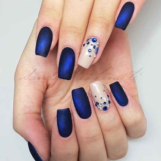 27 Stunning Examples of Cobalt Blue Nails For Elegant Ladies .