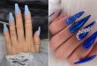 23 Chic Blue Nail Designs You Will Want to Try ASAP | StayGl