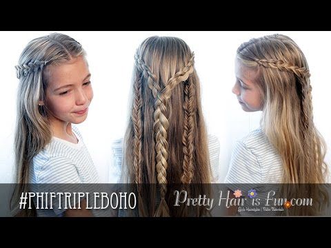 How To: Triple Boho Braid | Pretty Hair is Fun | Pretty hairstyles .
