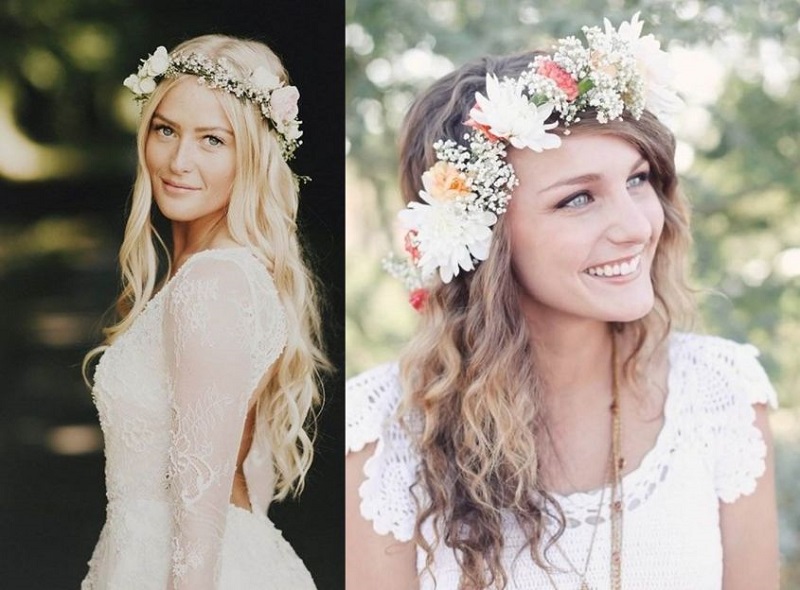 Hairstyles from boho-chic, the most fashion proposals wedding .