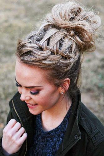 Braided and Bun Hairstyles for Spring