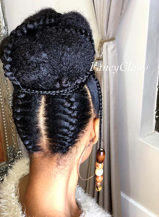 23 Braided Bun Hairstyles for Black Hair | StayGl