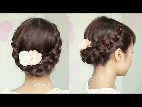 The Hair Tutorial Spring Braided Flower - YouTu