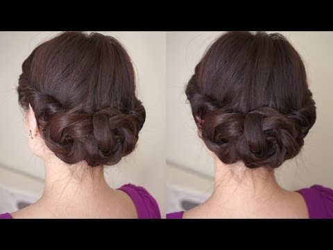 Spring Braided Flower Hair Tutorial - YouTu