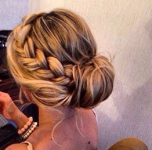 30 Pretty Braided Hairstyles for All Occasions | Side bun .