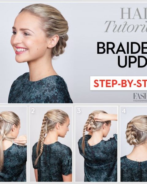 Braided updo tutorial: Learn how to do this sleek holiday .