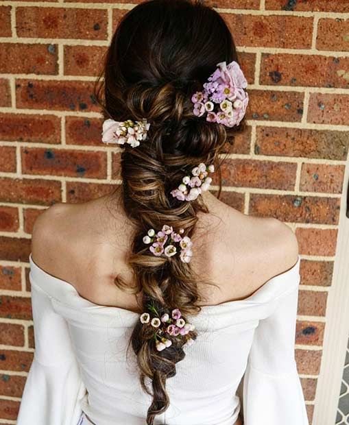 23 Romantic Wedding Hairstyles for Long Hair | Wedding hairstyles .