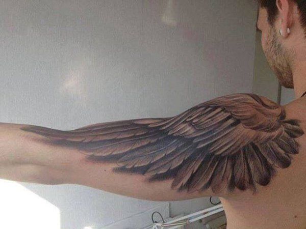 35 Breathtaking Wings Tattoo Designs | Feather tattoos, Wing .