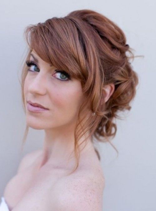 52 Chic And Pretty Wedding Hairstyles With Bangs | Wedding hair .