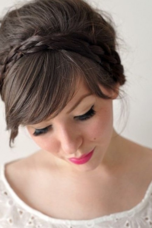 52 Chic And Pretty Wedding Hairstyles With Bangs - Weddingoman