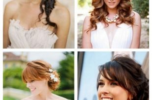 36 Pretty Bridal Hairstyle Ideas With Bangs | HappyWedd.c