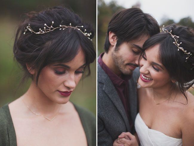 Simple Winter Woodland Wedding Inspiration | Unique wedding .