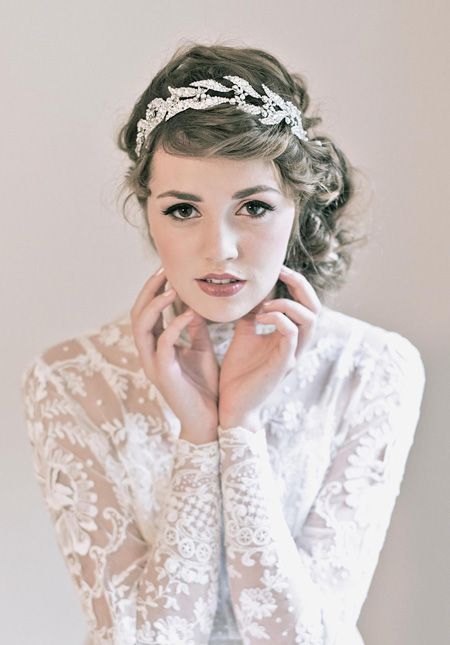 30 Amazing Wedding Hairstyles with Headpiece | Deer Pearl Flowe