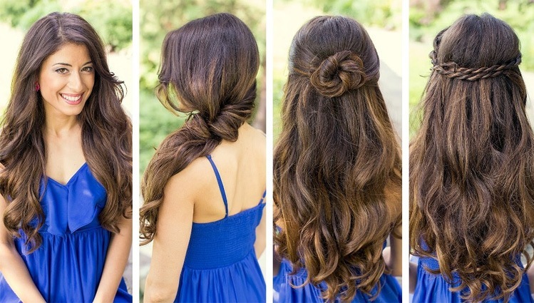 Easy Bridesmaid Hairstyles for long Hair | Wataweddin
