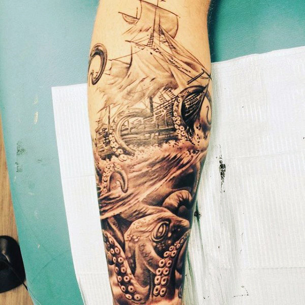 Top 51 Best Calf Muscle Tattoo Ideas - [2020 Inspiration Guid