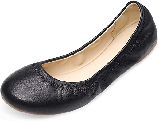 Amazon.com | Xielong Women's Chaste Ballet Flat Lambskin Loafers .